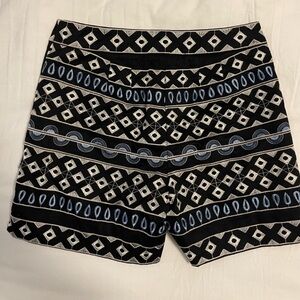 White House Black Market 5-inch Embroidered Shorts WHBM